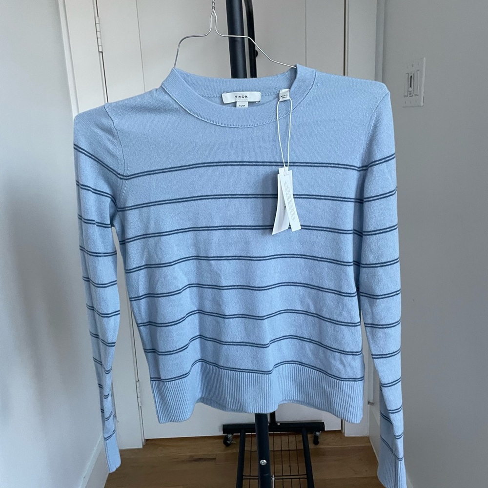 NWT Vince Striped Cashmere blend sweater | XS